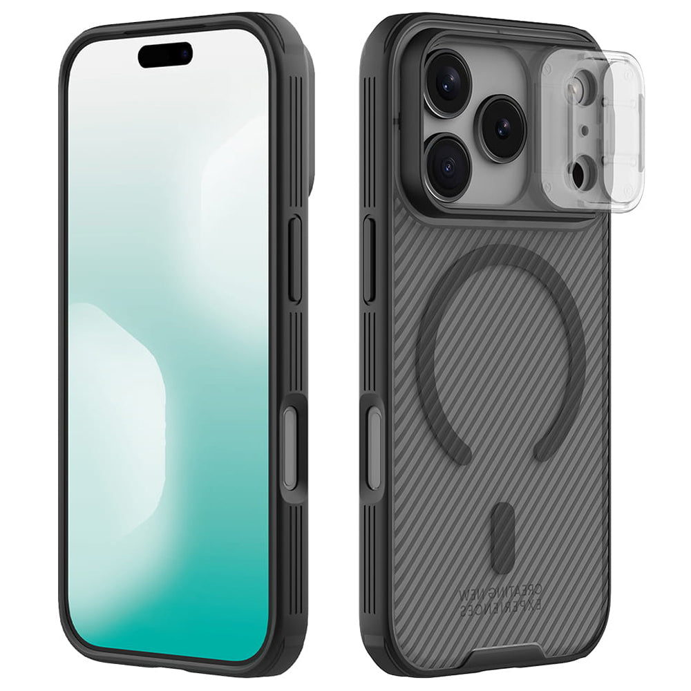 Custodia MagSafe per Apple iPhone 18 Pro / 17 Pro, Nillkin, CamShield Pro, Nero Trasparente