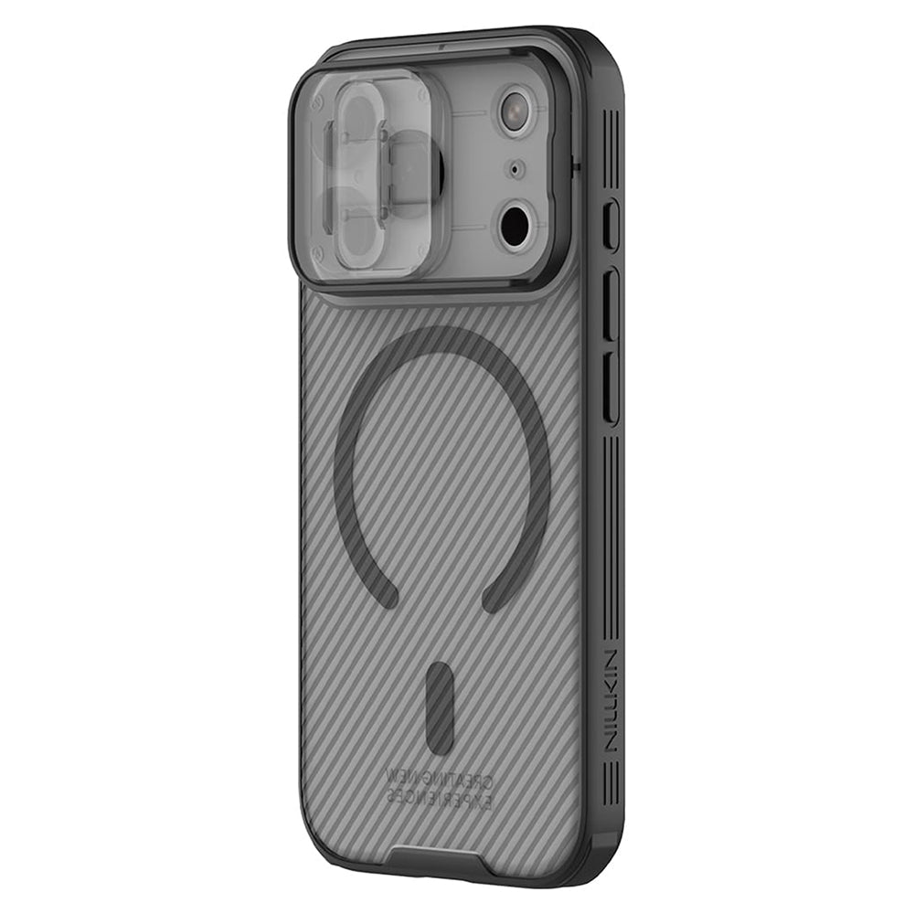 Custodia MagSafe per Apple iPhone 18 Pro / 17 Pro, Nillkin, CamShield Pro, Nero Trasparente