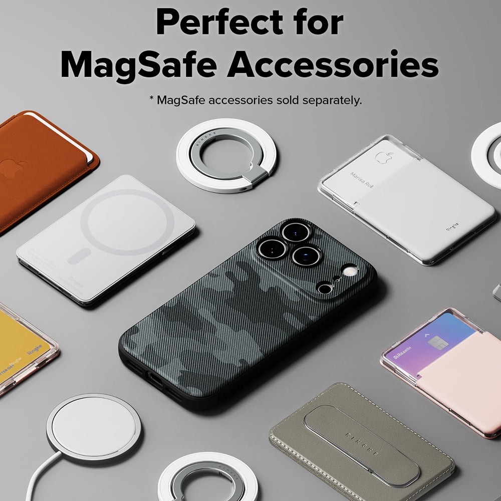 Custodia MagSafe per Apple iPhone 18 Pro / 17 Pro, Ringke, Onyx, Camouflage