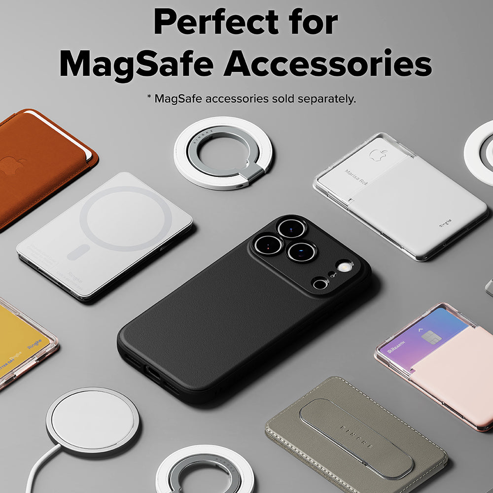 Custodia MagSafe per Apple iPhone 18 Pro / 17 Pro, Ringke, Onyx, Nera