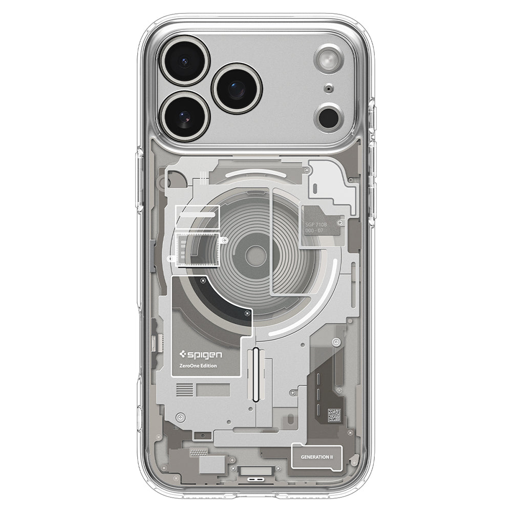 Custodia MagSafe per Apple iPhone 18 Pro / 17 Pro, Spigen, Ultra Hybrid Zero One, Beige ACS12164