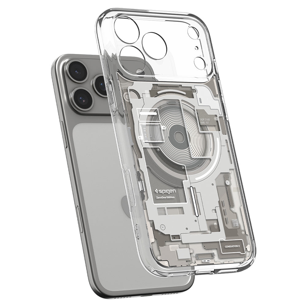 Custodia MagSafe per Apple iPhone 18 Pro / 17 Pro, Spigen, Ultra Hybrid Zero One, Beige ACS12164