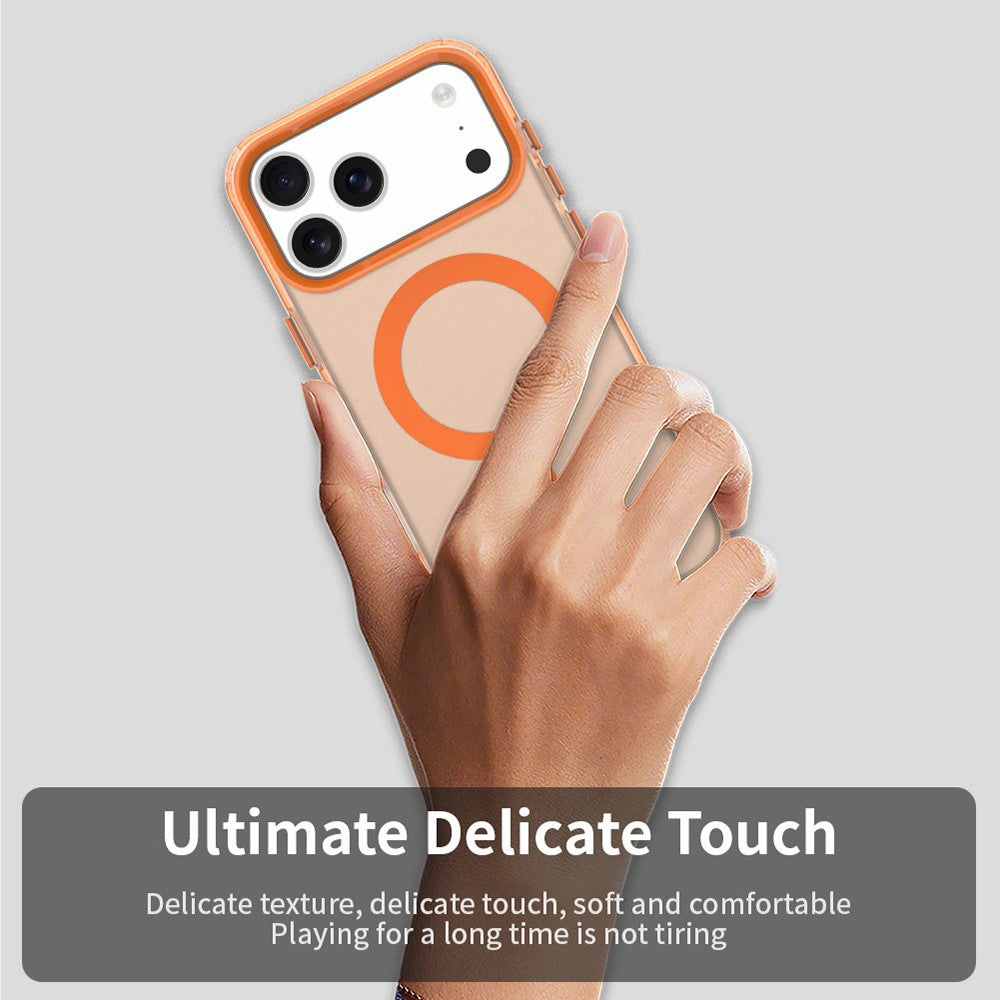 Custodia MagSafe per Apple iPhone 18 Pro / 17 Pro, Techsuit, CandyCase, Arancione