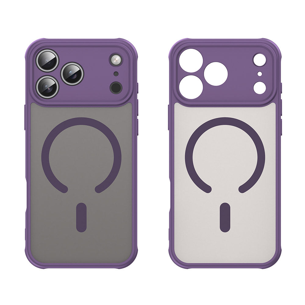 Custodia MagSafe per Apple iPhone 18 Pro / 17 Pro, Techsuit, HaloFrost II, Viola