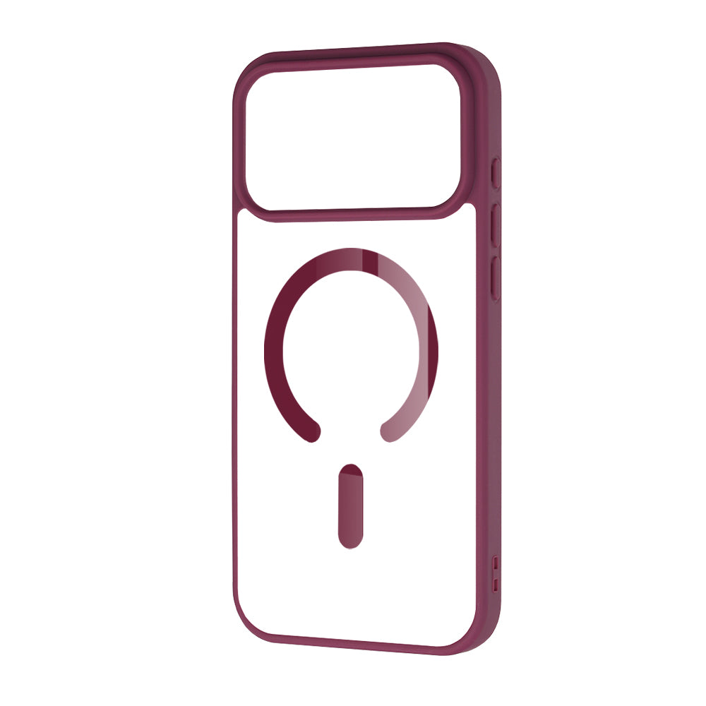Custodia MagSafe per Apple iPhone 18 Pro / 17 Pro, Techsuit, Pro, Rosso Scuro