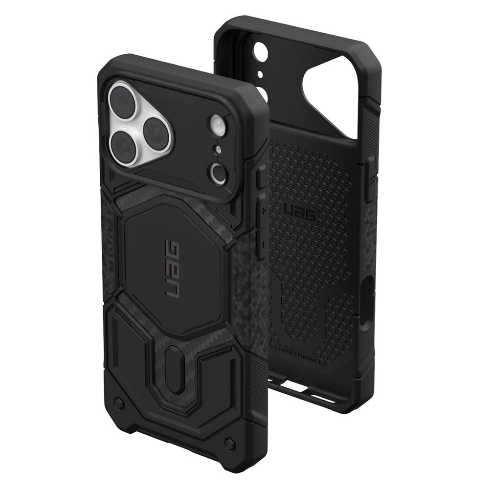 Custodia MagSafe per Apple iPhone 18 Pro / 17 Pro, Urban Armor Gear, Monarch Pro Carbon, Nera