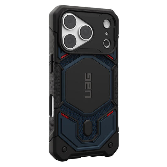 Custodia MagSafe per Apple iPhone 18 Pro / 17 Pro, Urban Armor Gear, Monarch Pro Kevlar, Blu Navy
