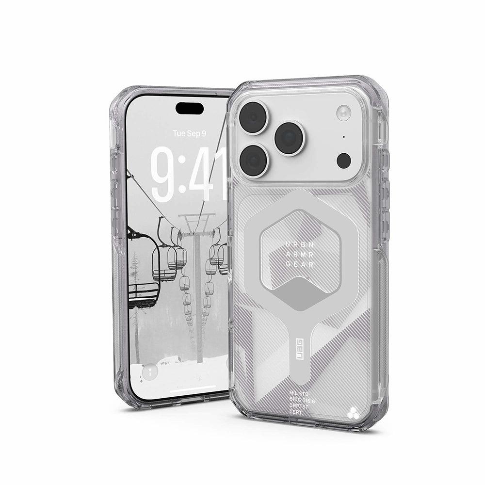 Custodia MagSafe per Apple iPhone 18 Pro / 17 Pro, Urban Armor Gear, Plyo, Argento