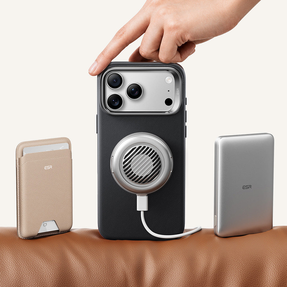 Custodia MagSafe per Apple iPhone 18 Pro Max / 17 Pro Max, ESR, Atelier con Kickstand, Nera