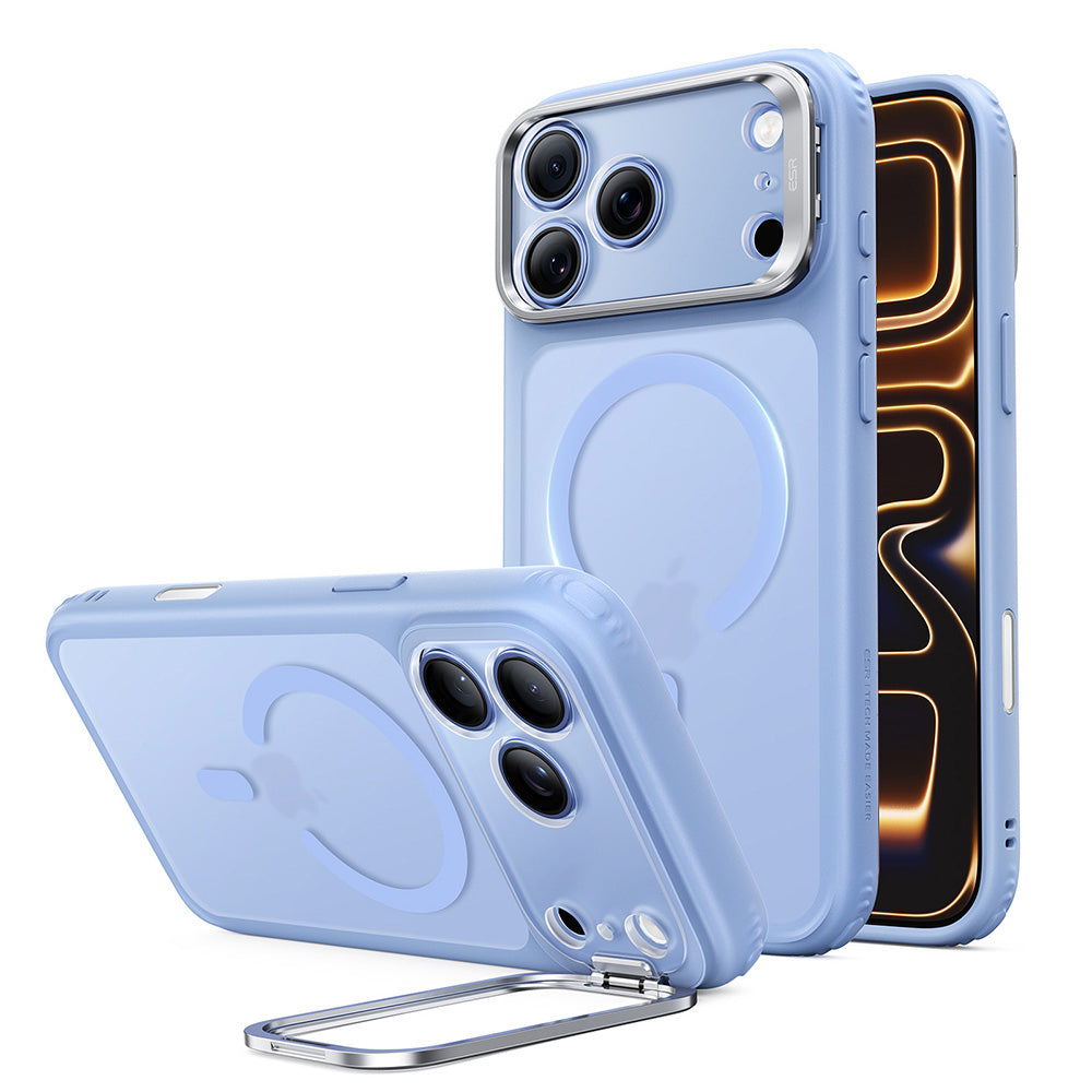 Custodia MagSafe per Apple iPhone 18 Pro Max / 17 Pro Max, ESR, Classic Hybrid Kickstand, Blu Satinato