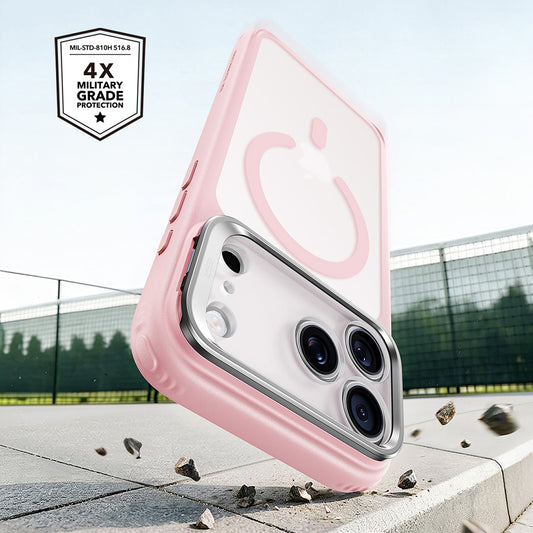 Custodia MagSafe per Apple iPhone 18 Pro Max / 17 Pro Max, ESR, Classic Hybrid Kickstand, Rosa Satinata