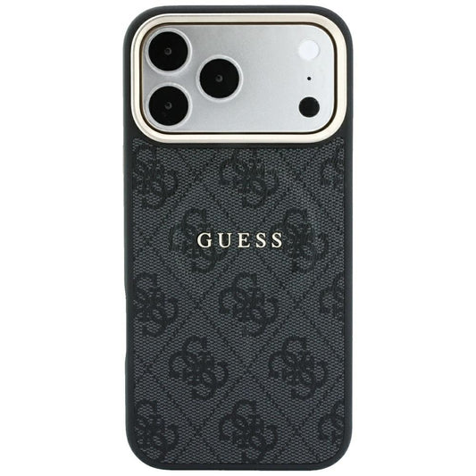 Custodia MagSafe per Apple iPhone 18 Pro Max / 17 Pro Max, Guess, 4G Embossed Classic, Nera