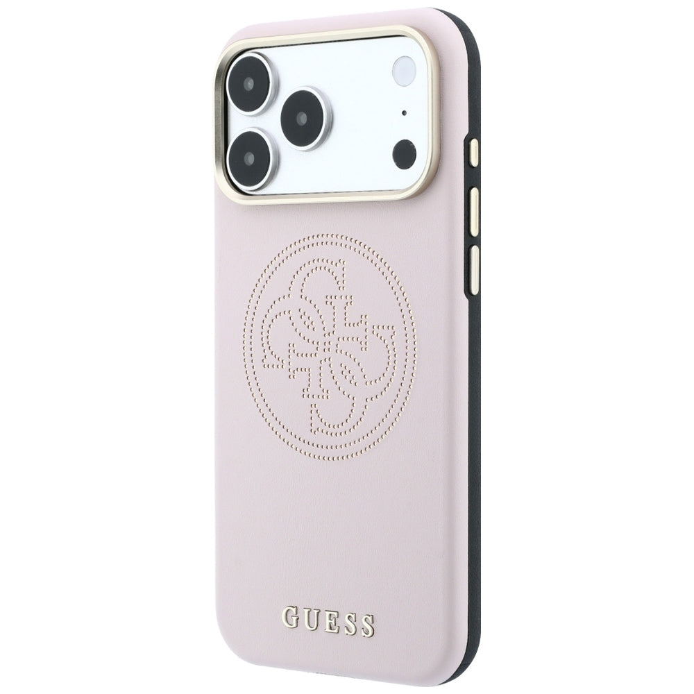 Custodia MagSafe per Apple iPhone 18 Pro Max / 17 Pro Max, Guess, Perforata 4G, Rosa