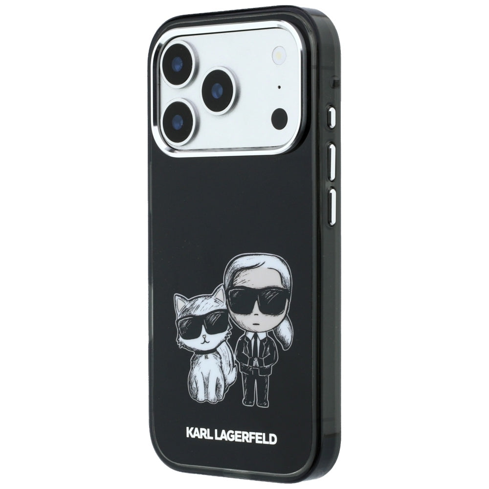 Custodia MagSafe per Apple iPhone 18 Pro Max / 17 Pro Max, Karl Lagerfeld, IML KC Bodies Sketch Print, Nera