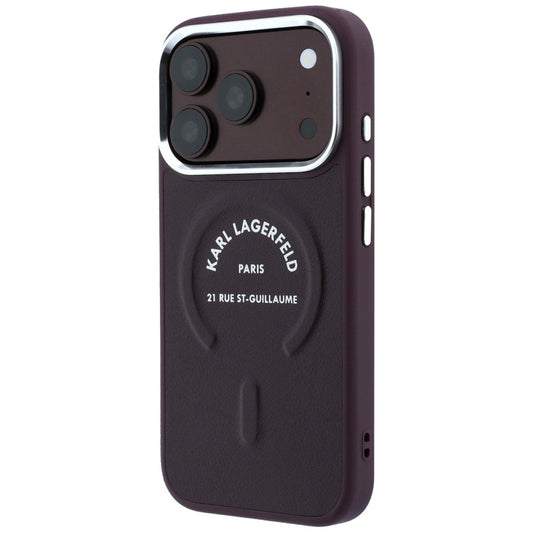 Custodia MagSafe per Apple iPhone 18 Pro Max / 17 Pro Max, Karl Lagerfeld, Anello Karl RSG Logo, Vinaccia