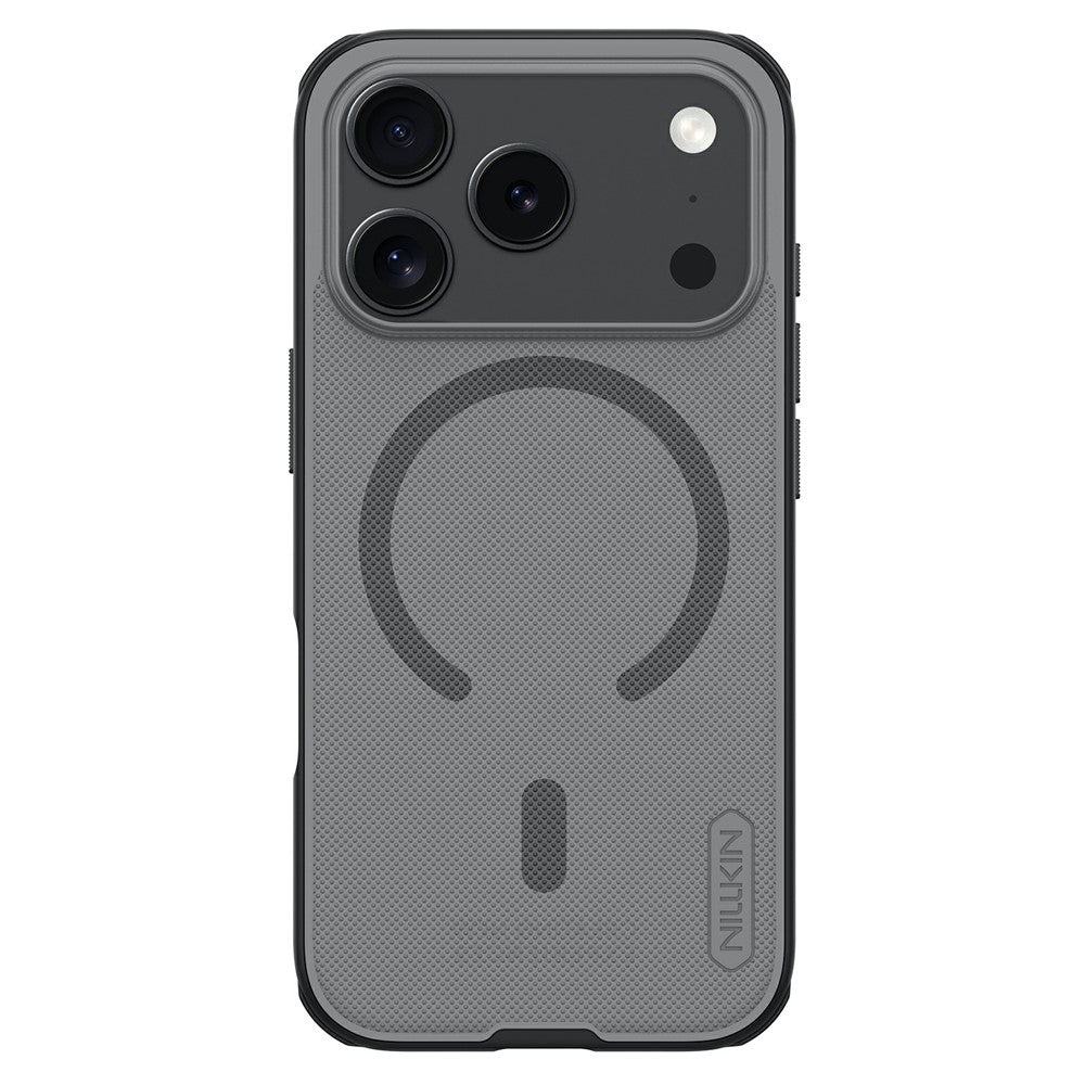Custodia MagSafe per Apple iPhone 18 Pro Max / 17 Pro Max, Nillkin, Super Shield Pro, Nera Trasparente Satinata