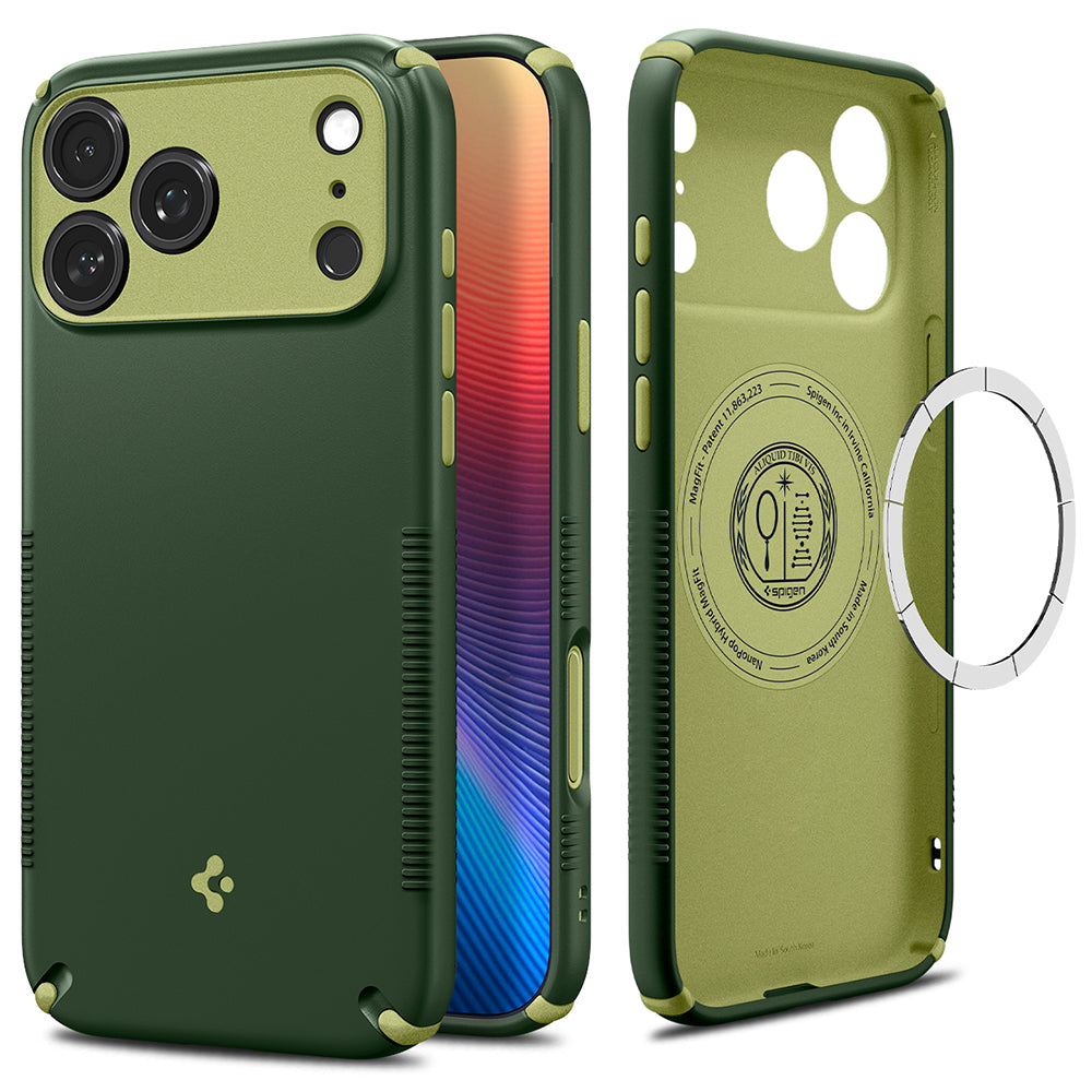 Custodia MagSafe per Apple iPhone 18 Pro Max / 17 Pro Max, Spigen, Caseology Nano Pop Hybrid, Verde ACS12139