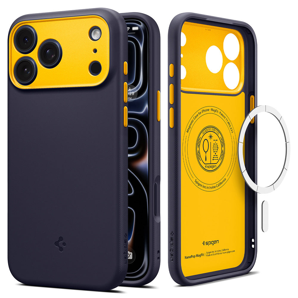 Custodia MagSafe per Apple iPhone 18 Pro Max / 17 Pro Max, Spigen, Caseology Nano Pop, Viola ACS12140
