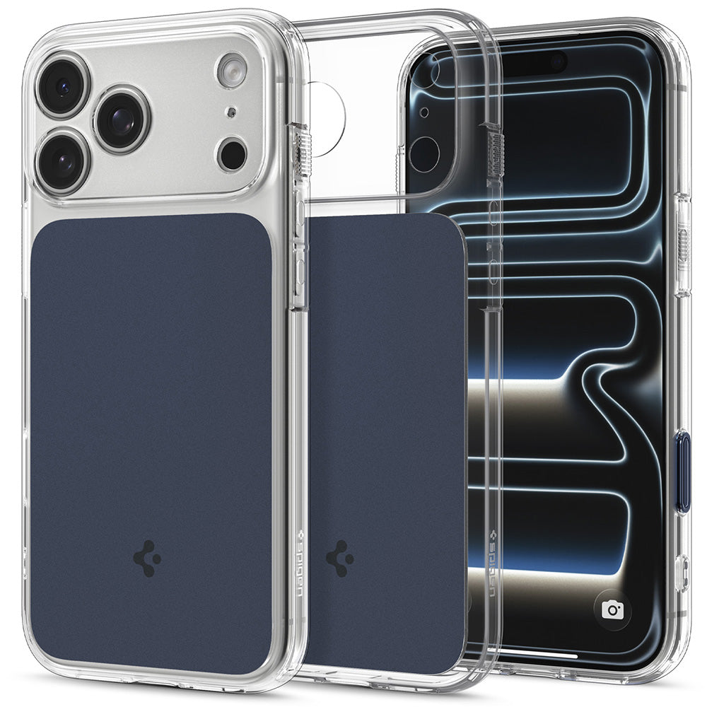 Custodia MagSafe per Apple iPhone 18 Pro Max / 17 Pro Max, Spigen, Ultra Hybrid T, Blu Opaco ACS12135