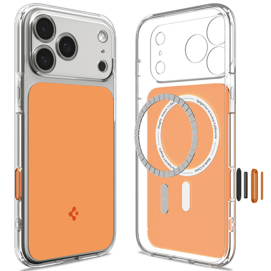 Custodia MagSafe per Apple iPhone 18 Pro Max / 17 Pro Max, Spigen, Ultra Hybrid T, Arancione ACS12133