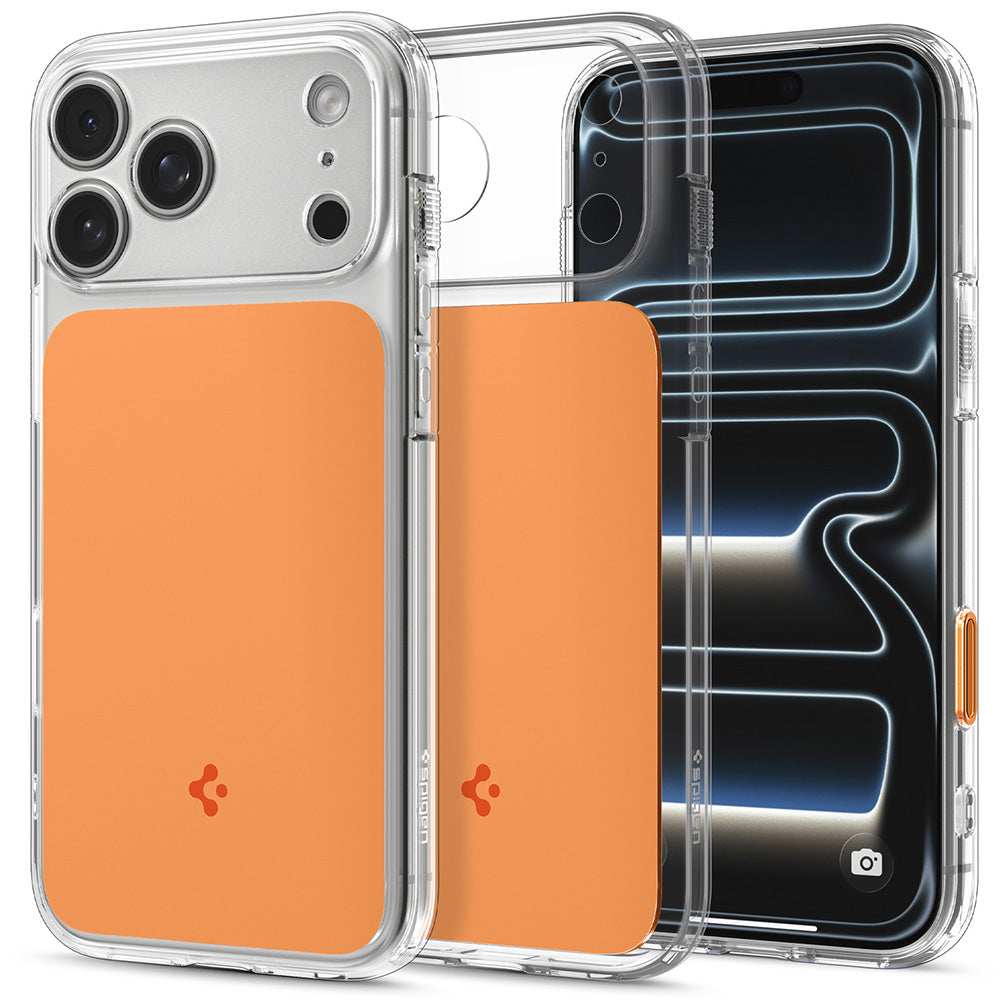 Custodia MagSafe per Apple iPhone 18 Pro Max / 17 Pro Max, Spigen, Ultra Hybrid T, Arancione ACS12133
