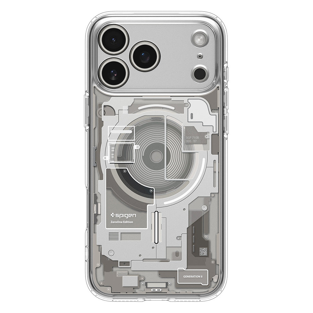 Custodia MagSafe per Apple iPhone 18 Pro Max / 17 Pro Max, Spigen, Ultra Hybrid Neo One, Trasparente ACS12129