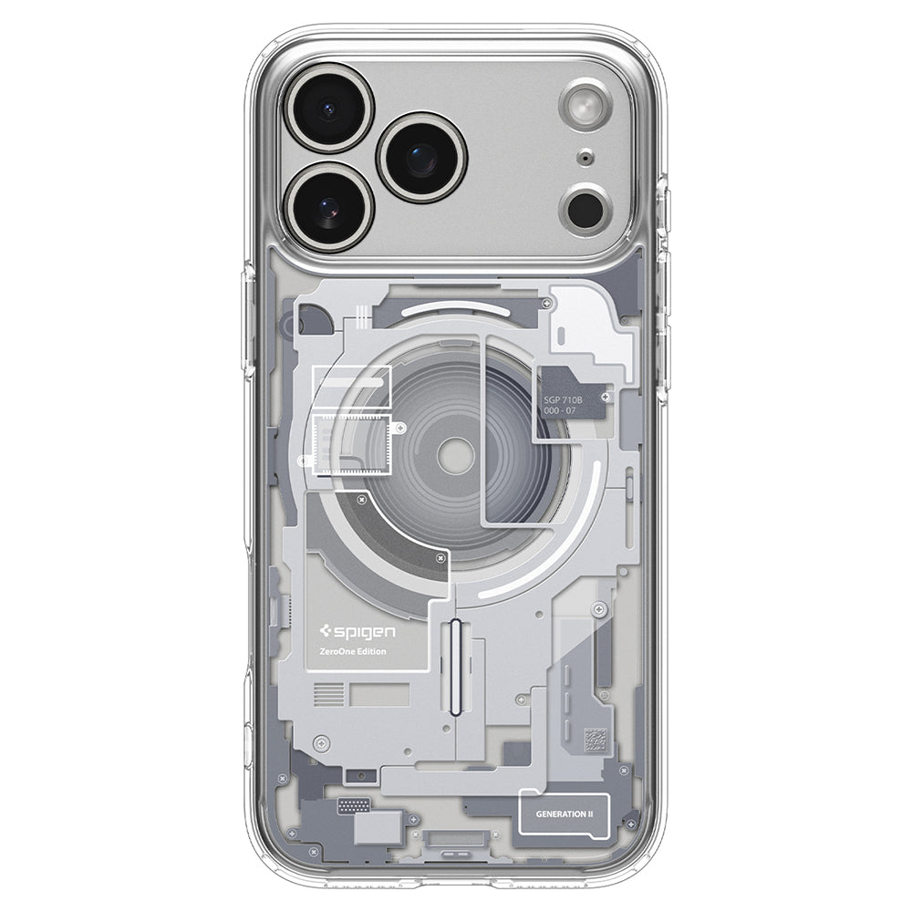 Custodia MagSafe per Apple iPhone 18 Pro Max / 17 Pro Max, Spigen, Ultra Hybrid Zero One, Bianca ACS12126