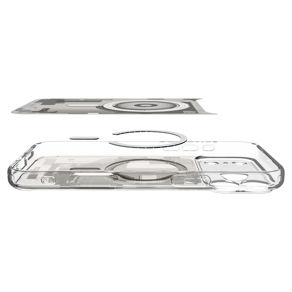 Custodia MagSafe per Apple iPhone 18 Pro Max / 17 Pro Max, Spigen, Ultra Hybrid Zero One, Grigio ACS12127
