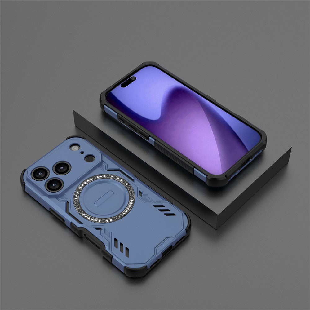Custodia MagSafe per Apple iPhone 18 Pro Max / 17 Pro Max, Techsuit, ArmorMag, Blu