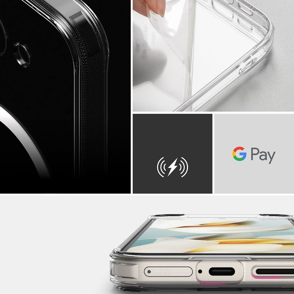 Husa MagSafe pentru Google Pixel 9a, Ringke, Fusion, Transparenta