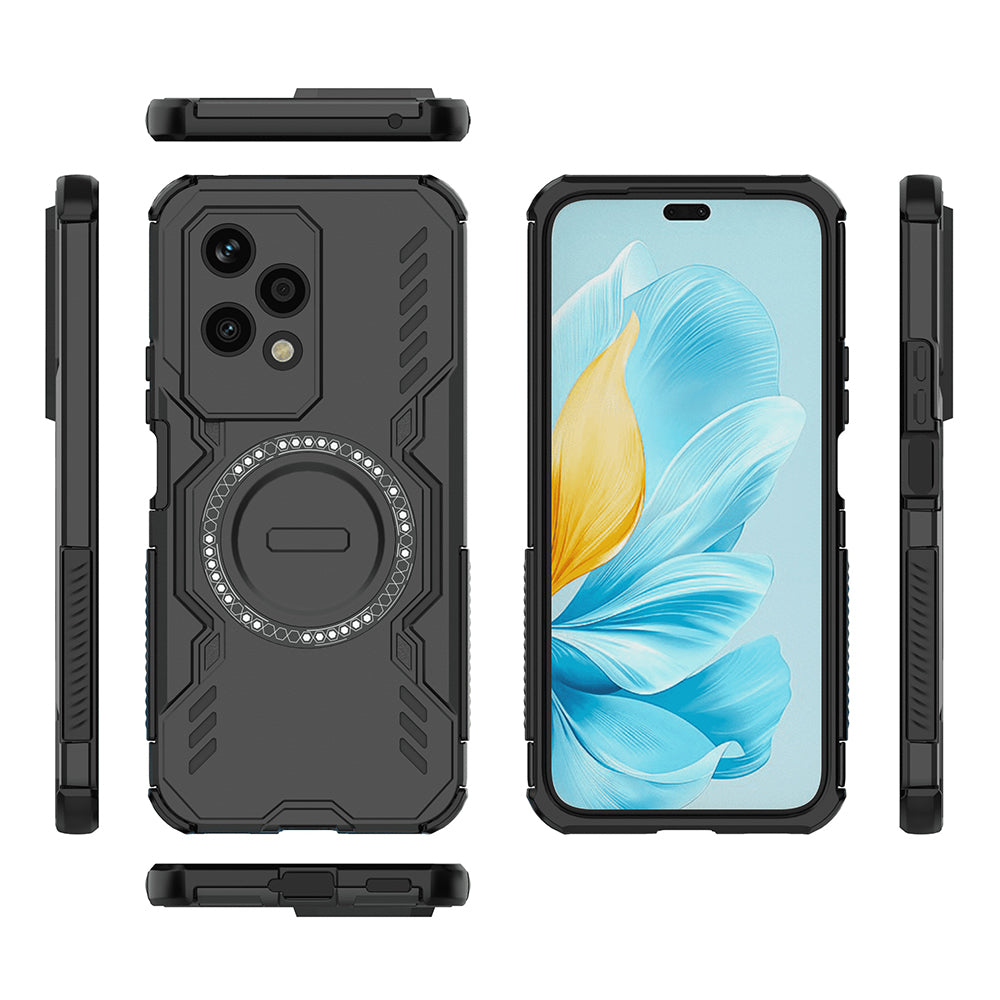 Custodia MagSafe per Honor 200 Lite, Techsuit, ArmorMag, Nera