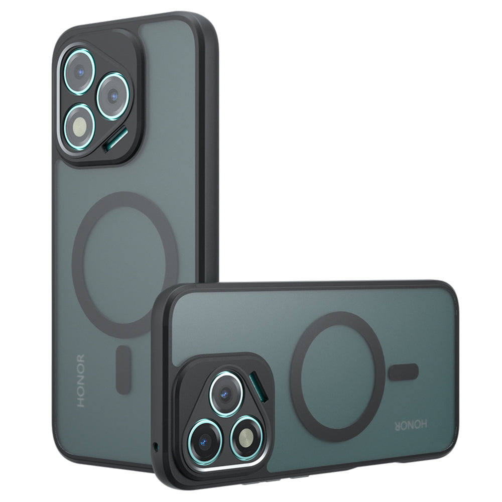 Custodia MagSafe per Honor 400 Lite, Techsuit, PureFrost, Nero Satinato