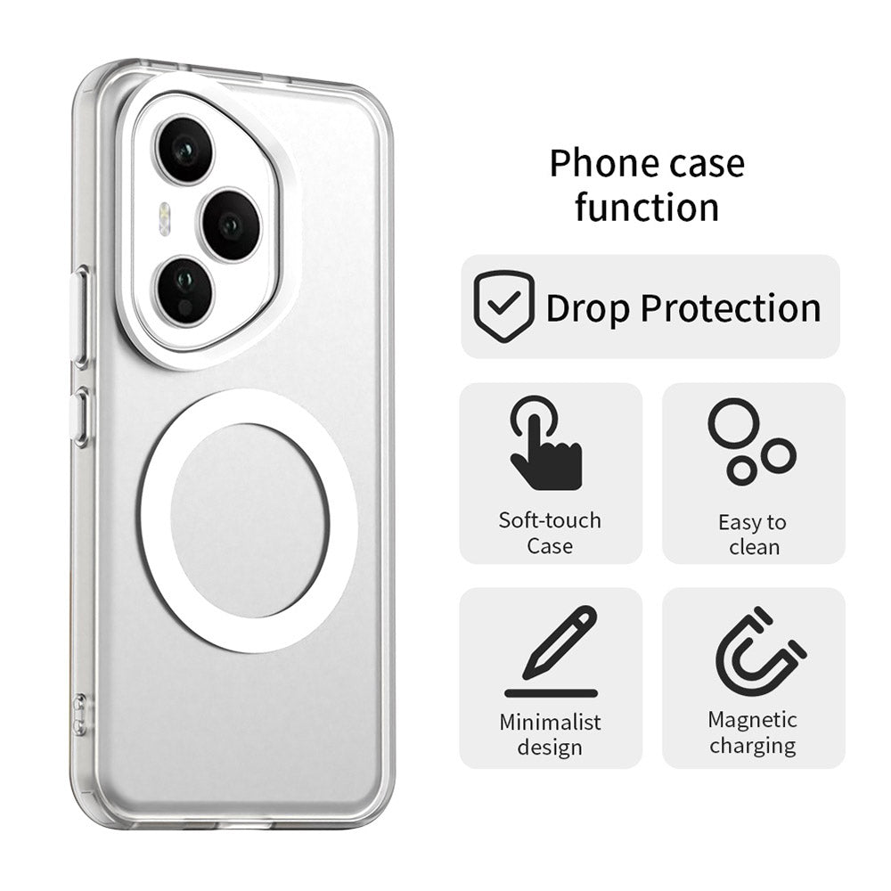 Custodia MagSafe per Honor 400 Pro, Techsuit, CandyCase, Bianca