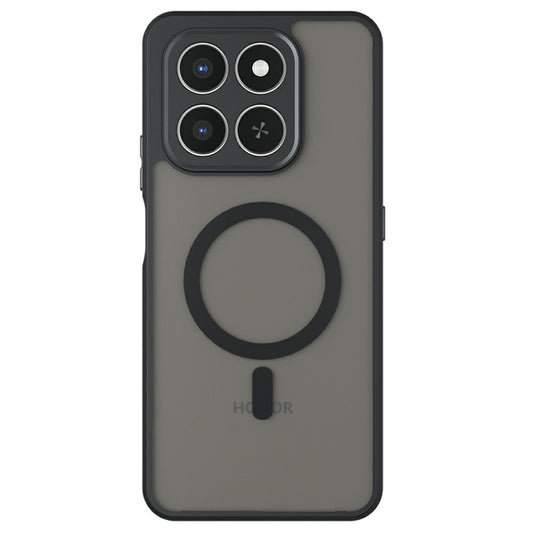 Custodia MagSafe per Honor 400 Smart 4G / X7d 4G / 400 Smart 5G, Techsuit, PureFrost, Nera Satinata