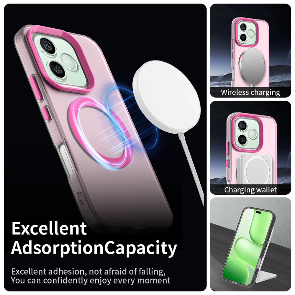 Custodia MagSafe per Honor 600 Pro / 600, Techsuit, CandyCase, Rosa
