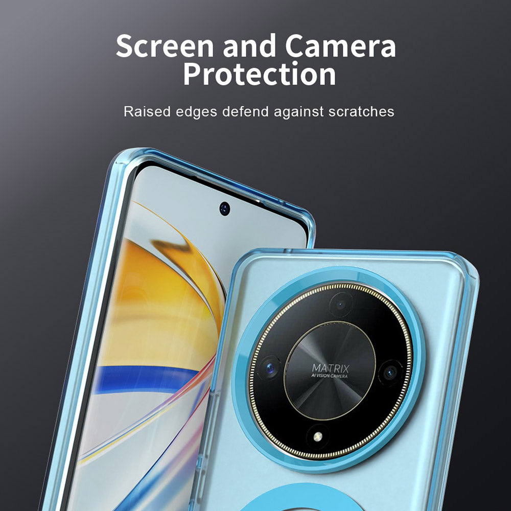 Custodia MagSafe per Honor Magic6 Lite, Techsuit, CandyCase, Blu