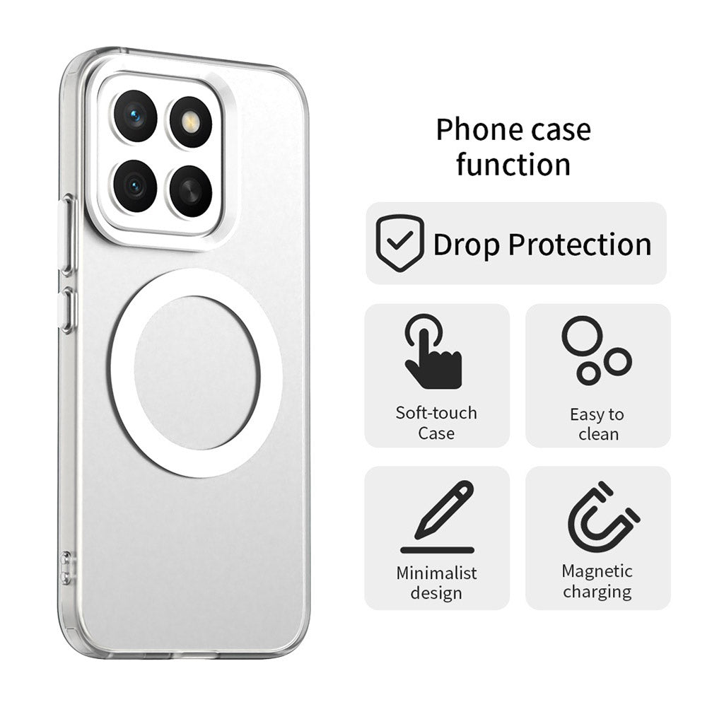 Custodia MagSafe per Honor X8c, Techsuit, CandyCase, Bianca