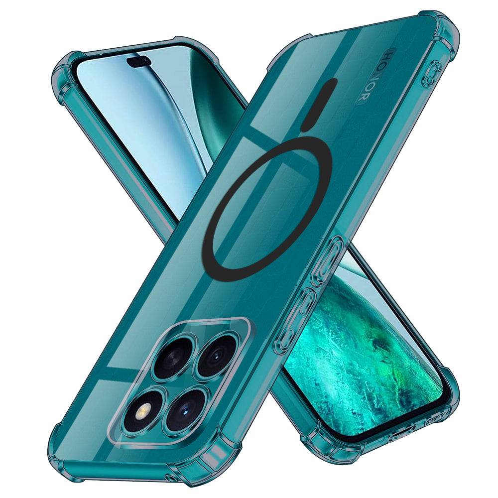 Custodia MagSafe per Honor X8c, Techsuit, Shockproof Clear, Fumè