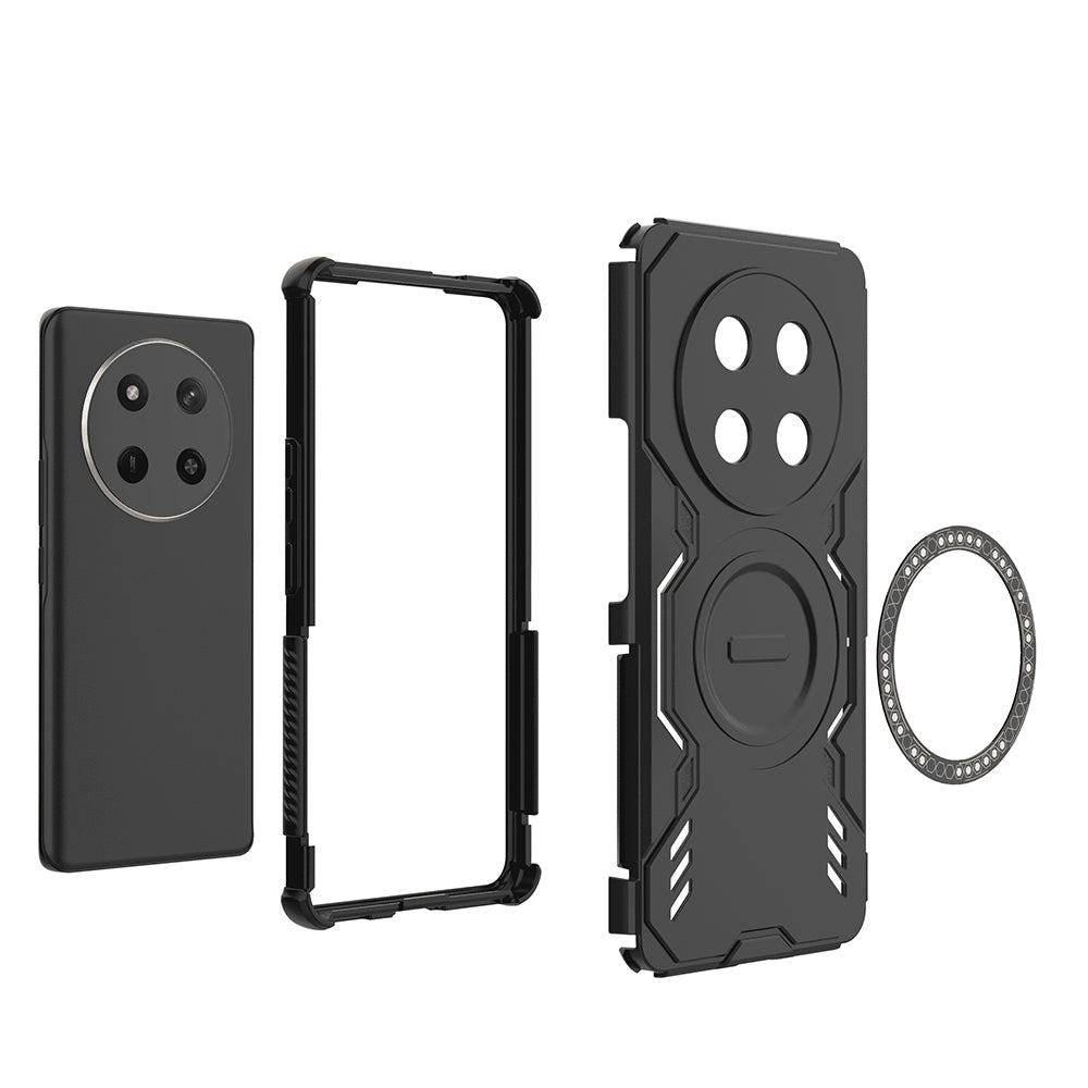 Custodia MagSafe per Honor X9c / Magic7 Lite, Techsuit, ArmorMag, Blu