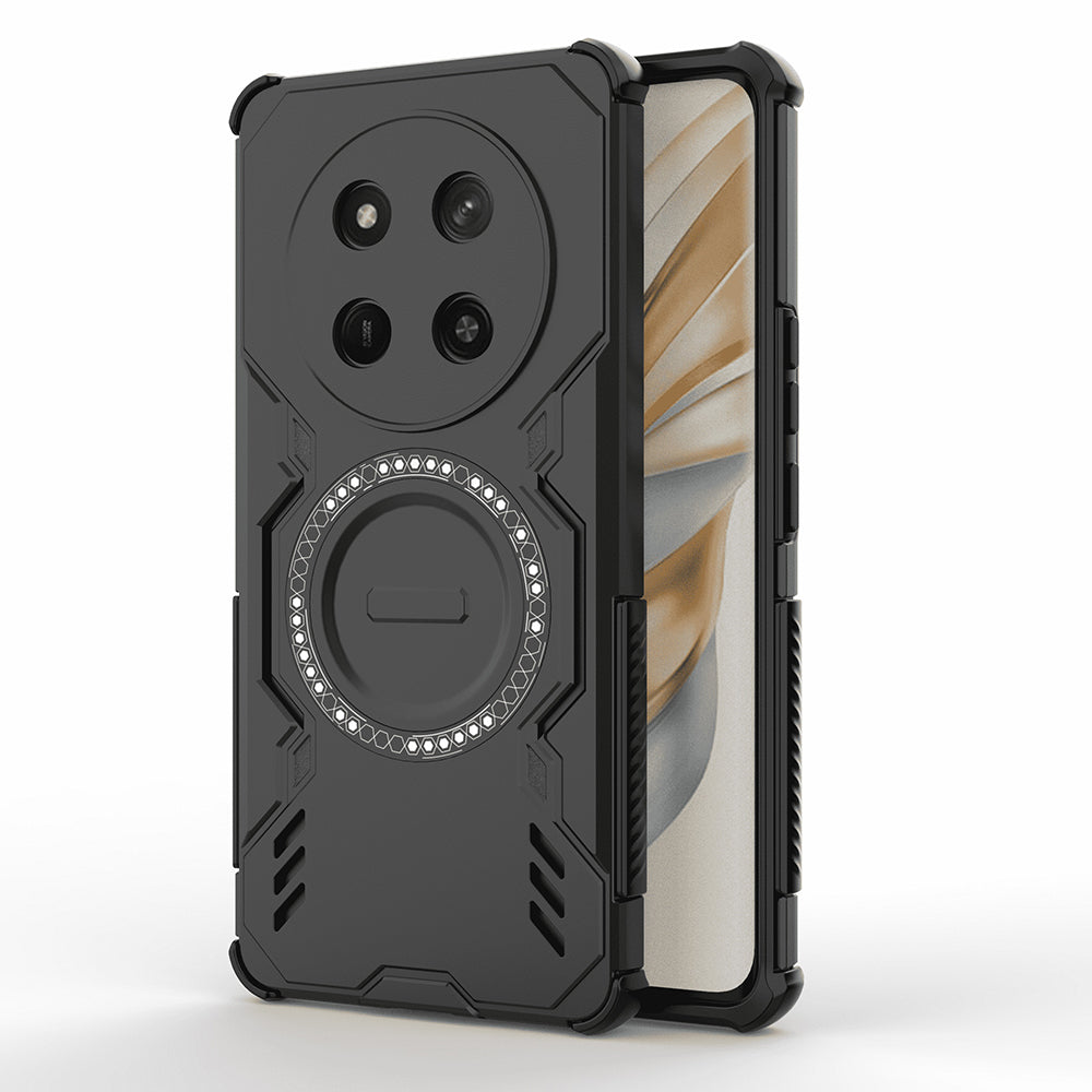 Custodia MagSafe per Honor X9c / Magic7 Lite, Techsuit, ArmorMag, Nera
