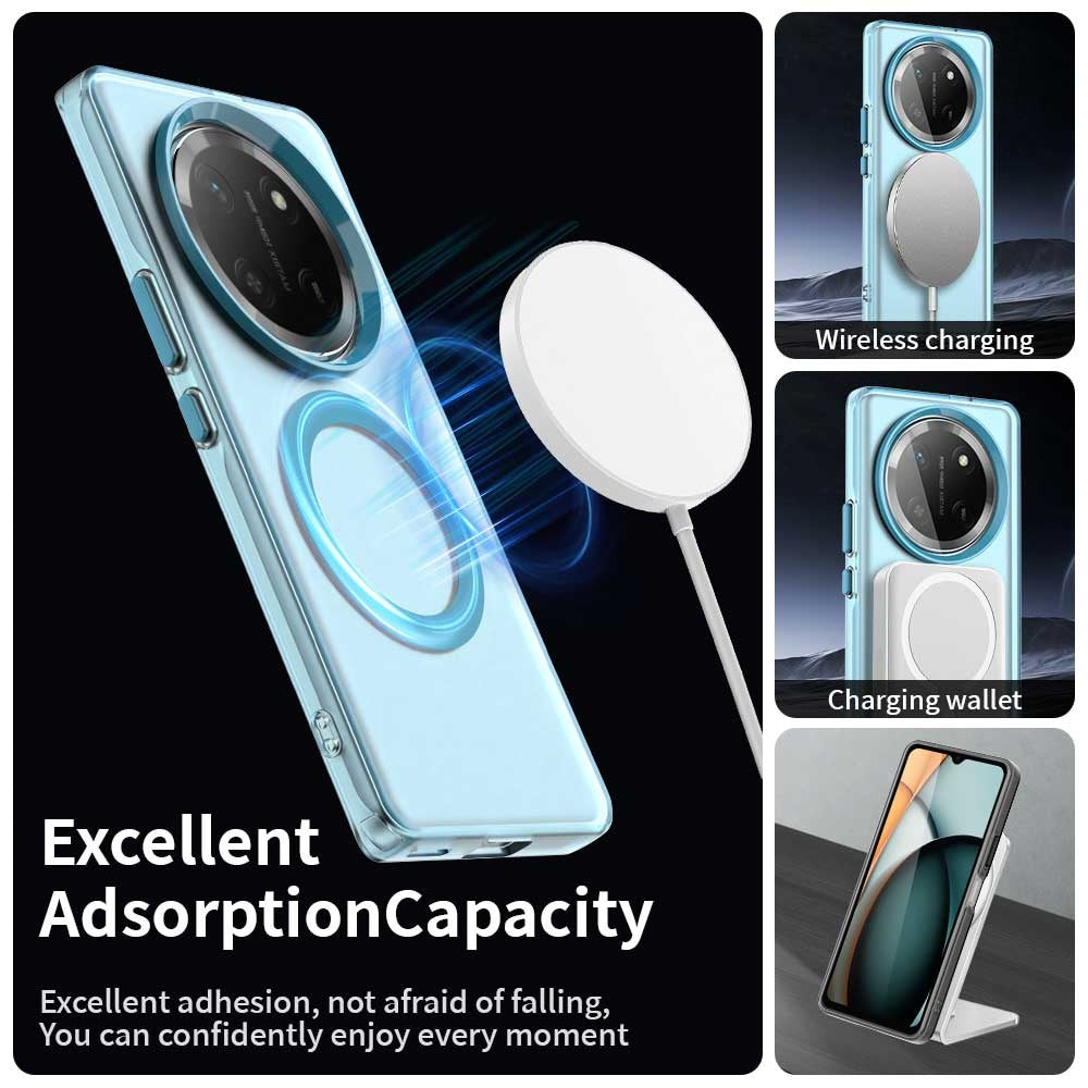 Custodia MagSafe per Honor X9c / Magic7 Lite, Techsuit, CandyCase, Blu