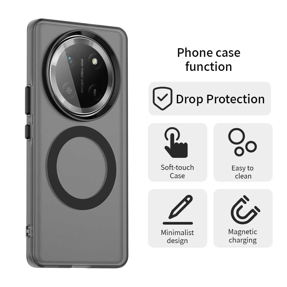 Custodia MagSafe per Honor X9c / Magic7 Lite, Techsuit, CandyCase, Nera