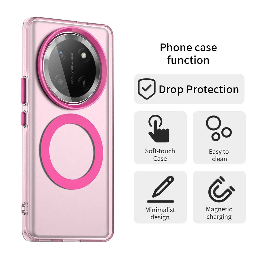 Custodia MagSafe per Honor X9c / Magic7 Lite, Techsuit, CandyCase, Rosa