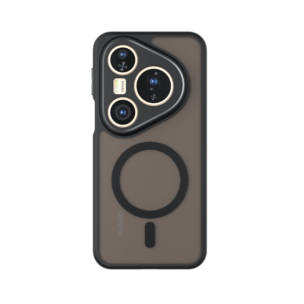 Custodia MagSafe per Huawei Pura 80 Pro / Pura 80 Ultra, Techsuit, PureFrost, Nero Satinato