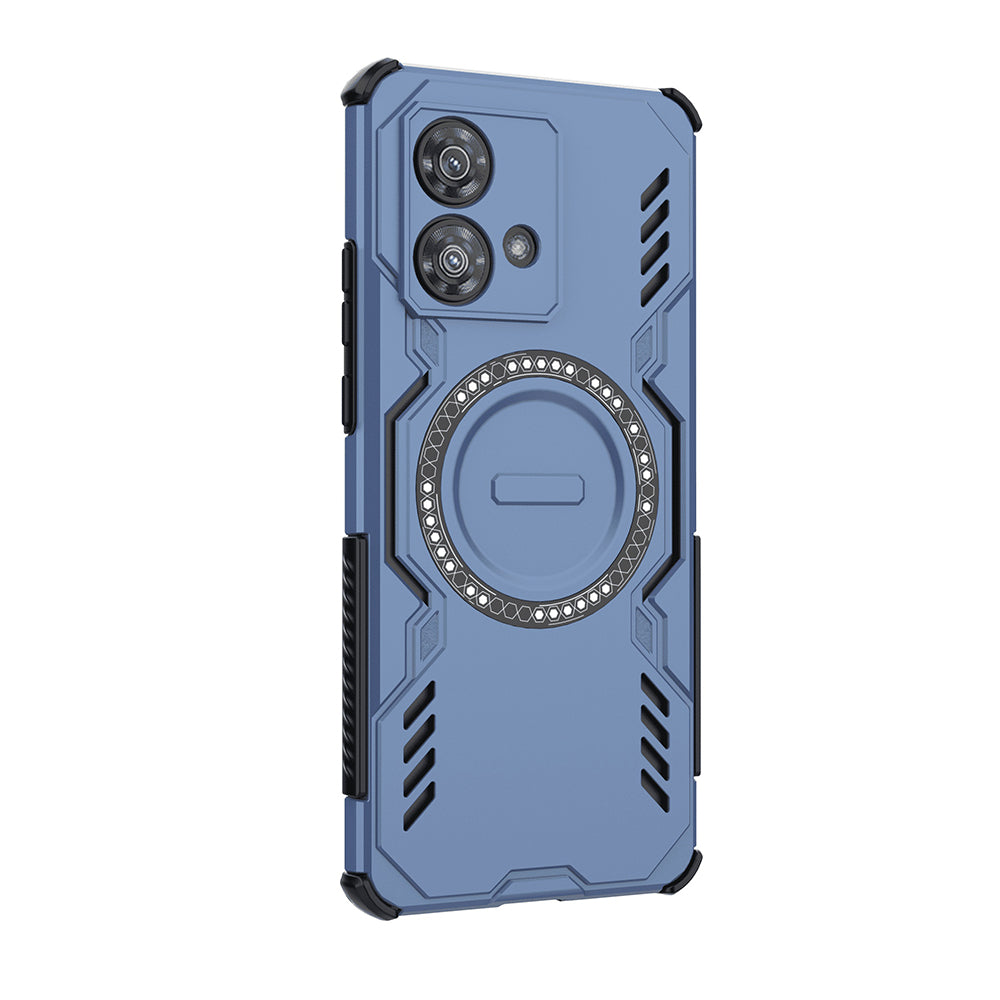 Custodia MagSafe per Motorola Edge 40 Neo, Techsuit, ArmorMag, Blu