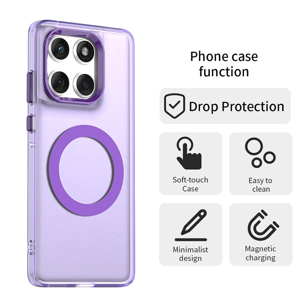 Custodia MagSafe per Motorola Edge 60 Fusion / Edge 60, Techsuit, CandyCase, Viola