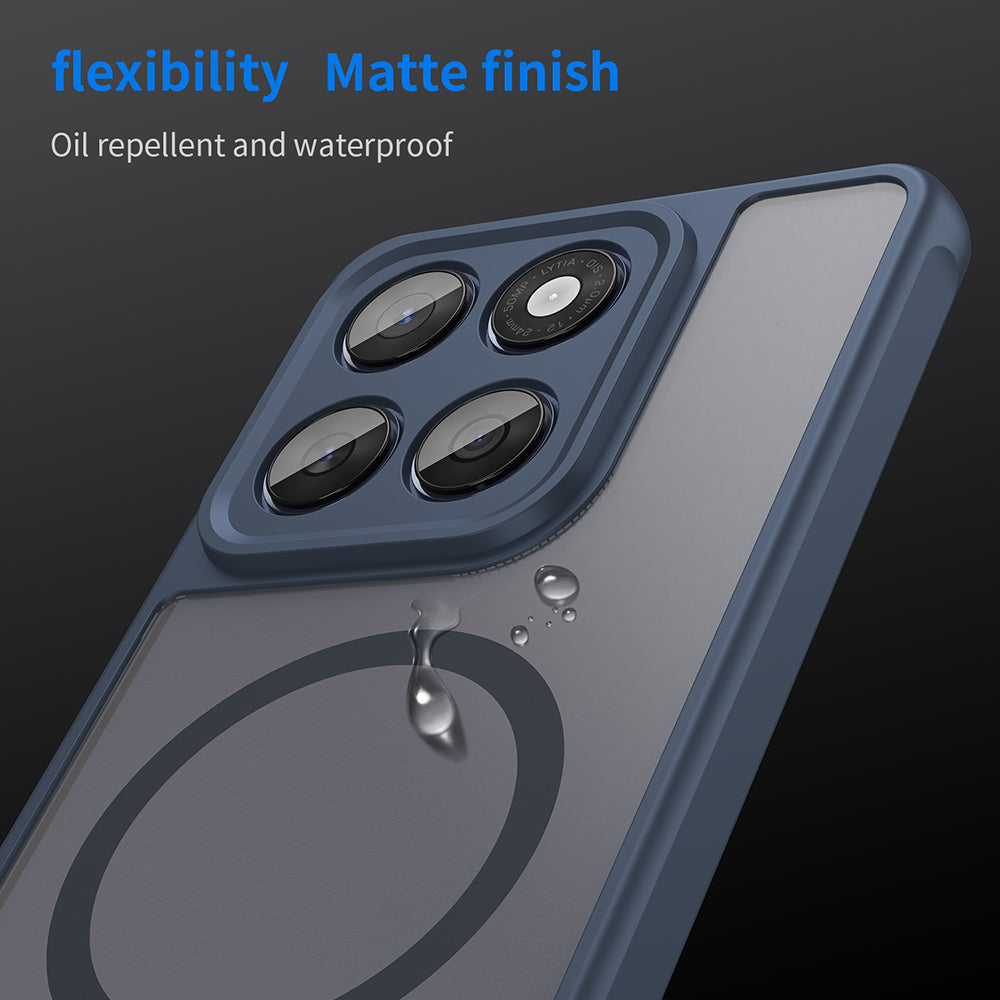 Custodia MagSafe per Motorola Edge 60 Fusion / Edge 60, Techsuit, HaloFrost II, Blu Navy