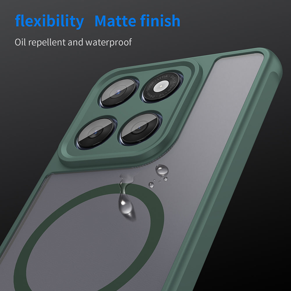 Custodia MagSafe per Motorola Edge 60 Fusion / Edge 60, Techsuit, HaloFrost II, Verde