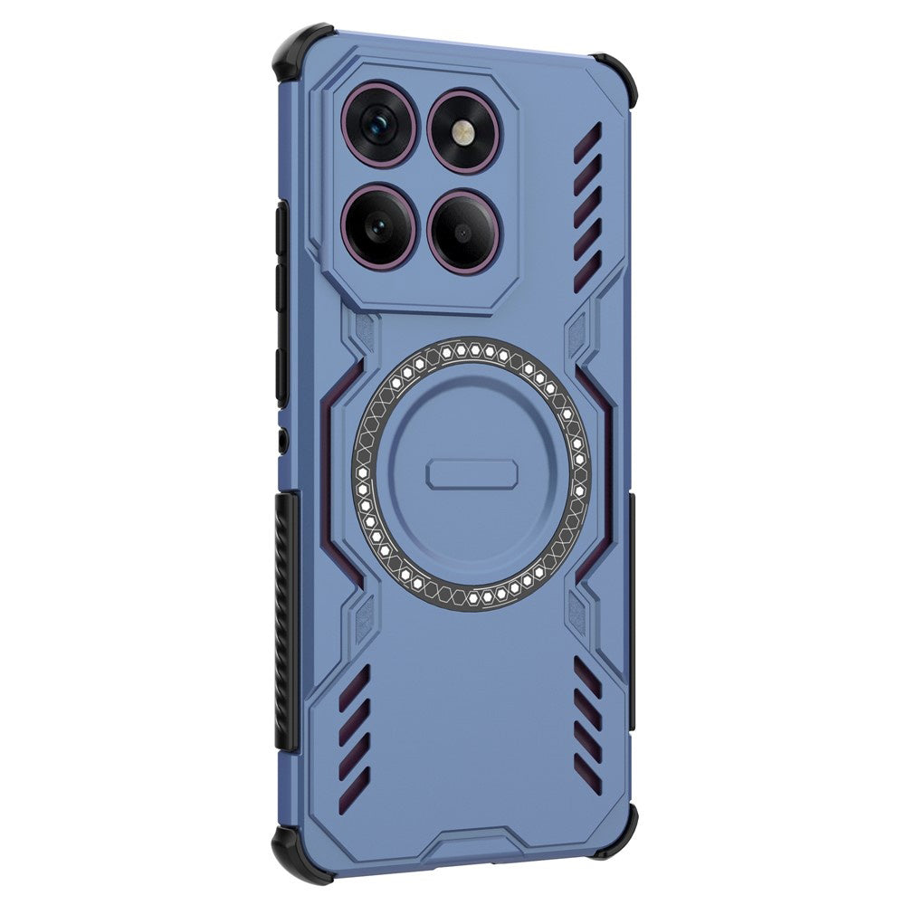 Custodia MagSafe per Motorola Edge 60 Pro, Techsuit, ArmorMag, Blu