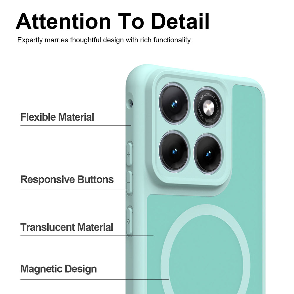 Custodia MagSafe per Motorola Edge 70 Fusion, Techsuit, HaloFrost II, Verde Chiaro